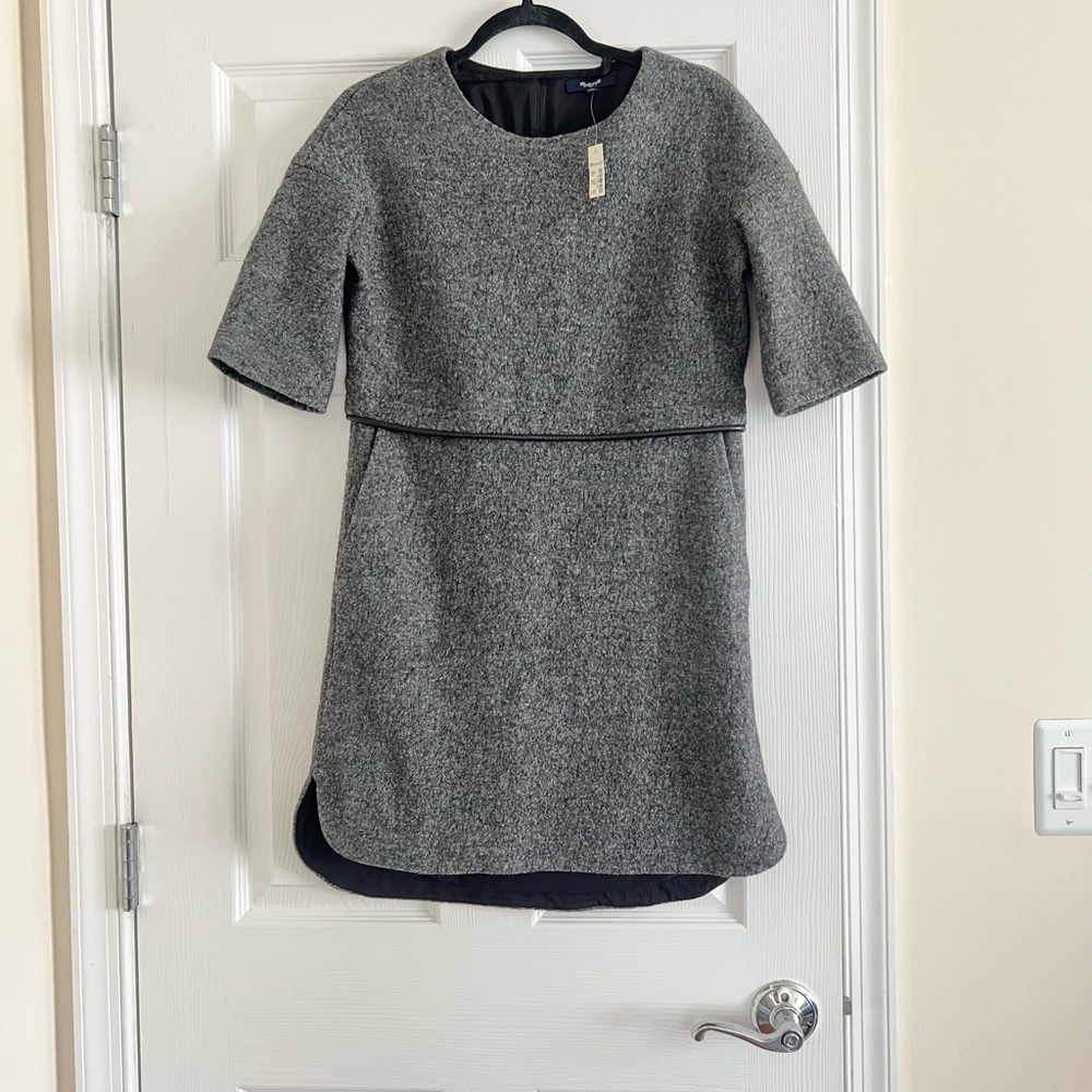Madewell Wool Blend Sheath Dress